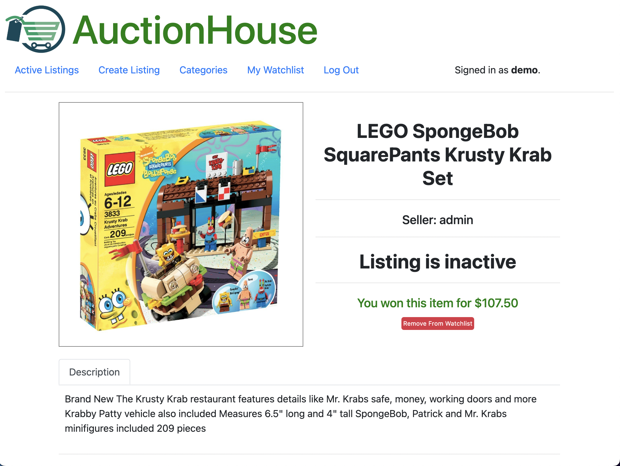 Auction House Web App