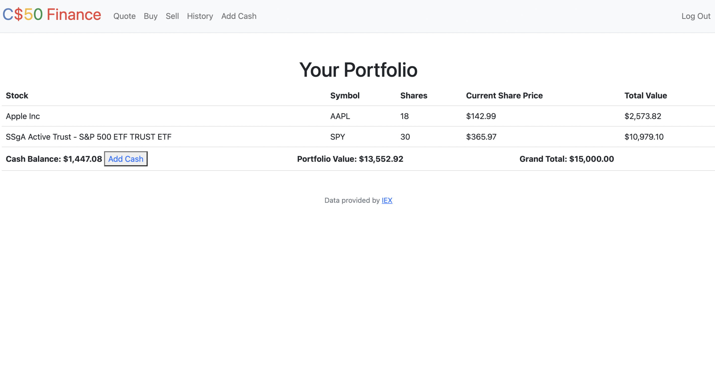 Stock Trading Web App
